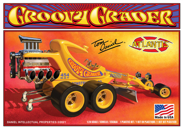 ATLANTIS M5697 Tom Daniel Groovy Grader Model Kit 1/24