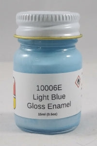 MCW 10006E Light Blue (Gloss) - 15ml bottle of enamel paint