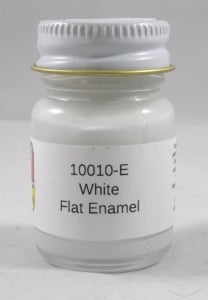 MCW 10010E Flat White - 15ml bottle of enamel paint