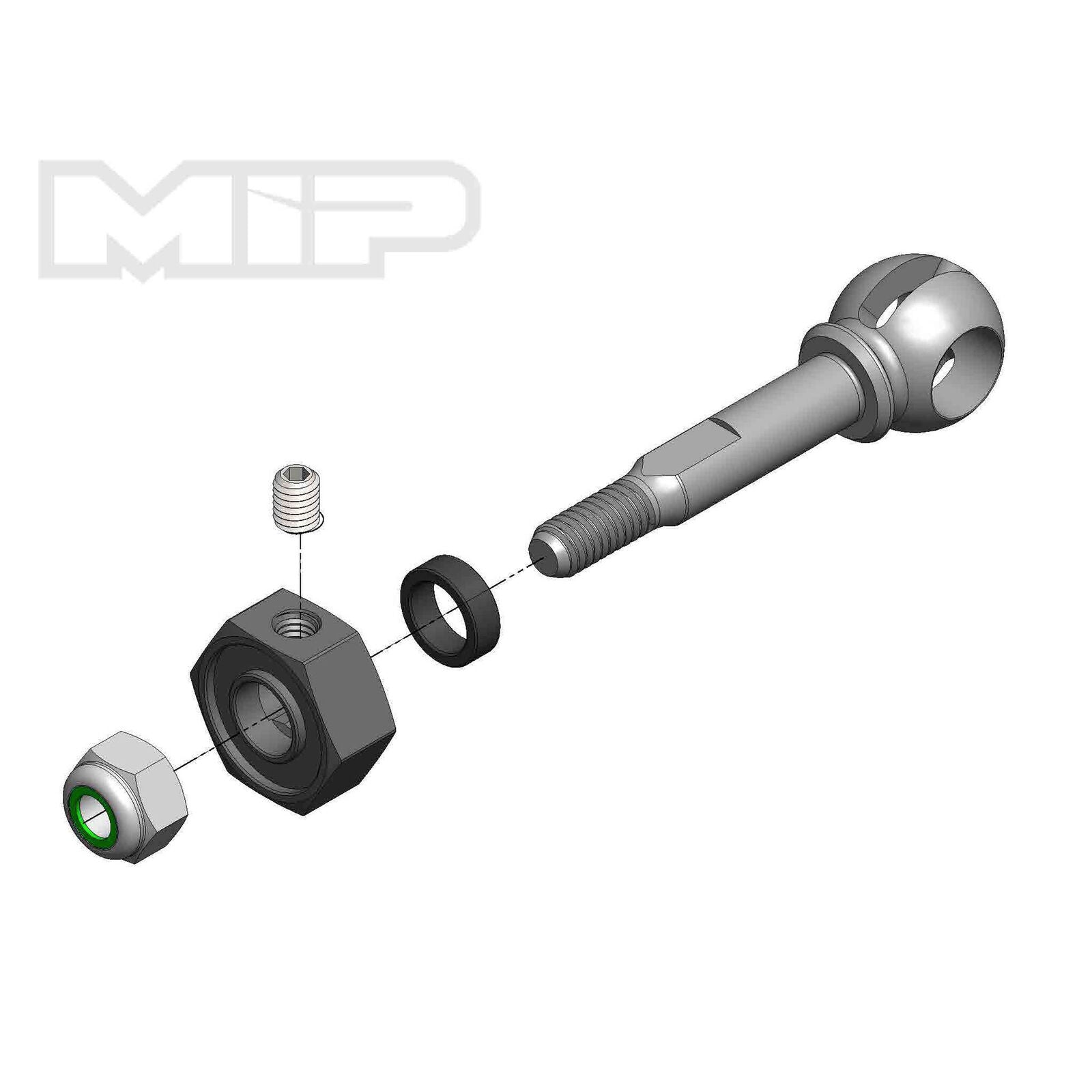 MIP 18141 X-Duty CVD Axle 10mm Offset with 5mm Bearing