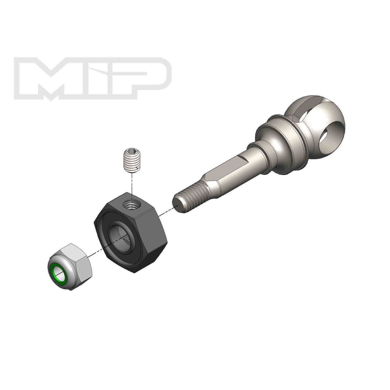 MIP 18151  X-Duty Front CVD Axle, 11mm Offset w/ 10mm x 5mm Bearing