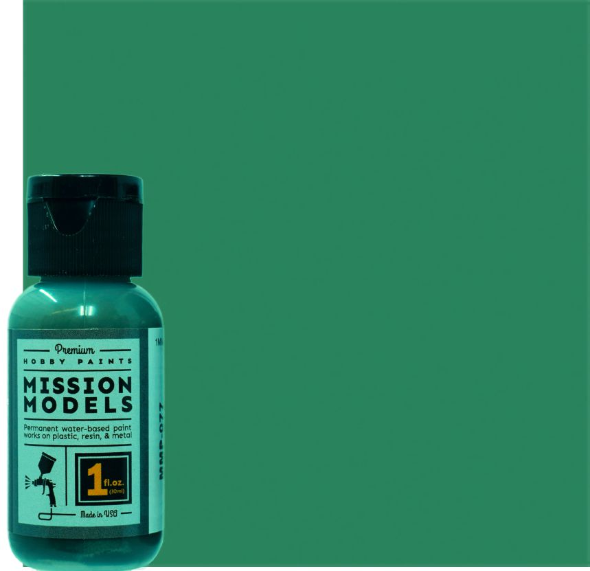 MISSION MODELS MMP-100 Russian Cockpit Emerald Green Acrylic Model Paints 1 oz Bottle