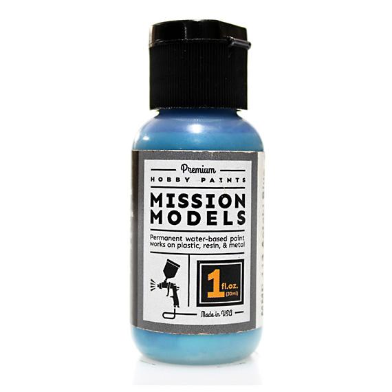 MISSION MODELS MMP-113 Aotaki Blue Green Clear Coat Spray Over Aluminum