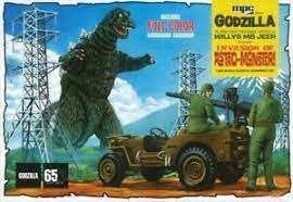 MPC 882/12 1/25 Scale Godzilla Army Jeep Plastic Model Kit