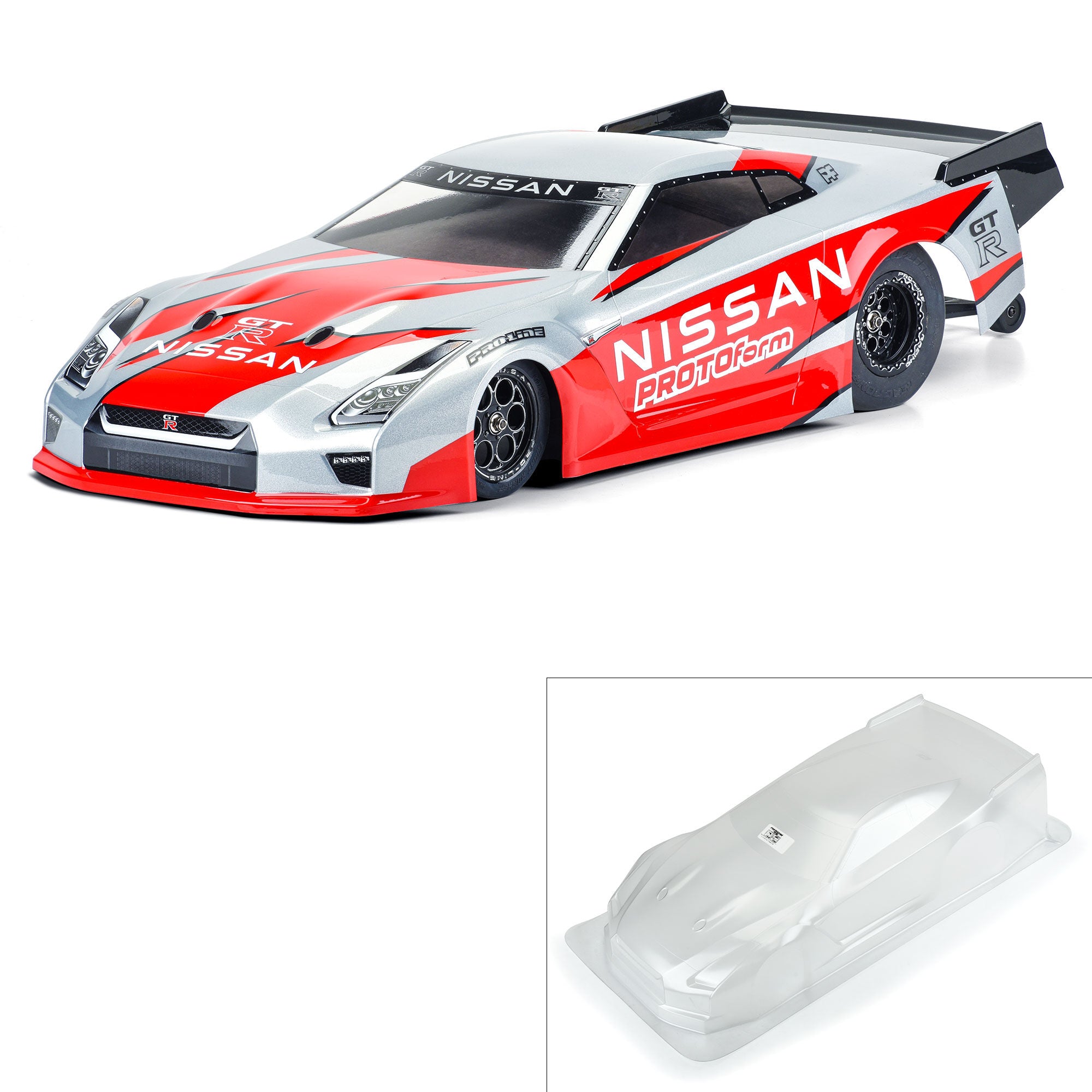 PROTOFORM 1585-00 1/10 Nissan GT-R R35 Clear Body: Losi 22S Drag Car
