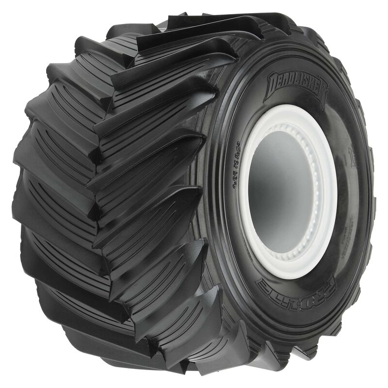 PROLINE 10187-15 1/10 Demolisher Fr/Rr 2.6"/3.5" MT Tires Mounted 12mm Gray Whls (2)