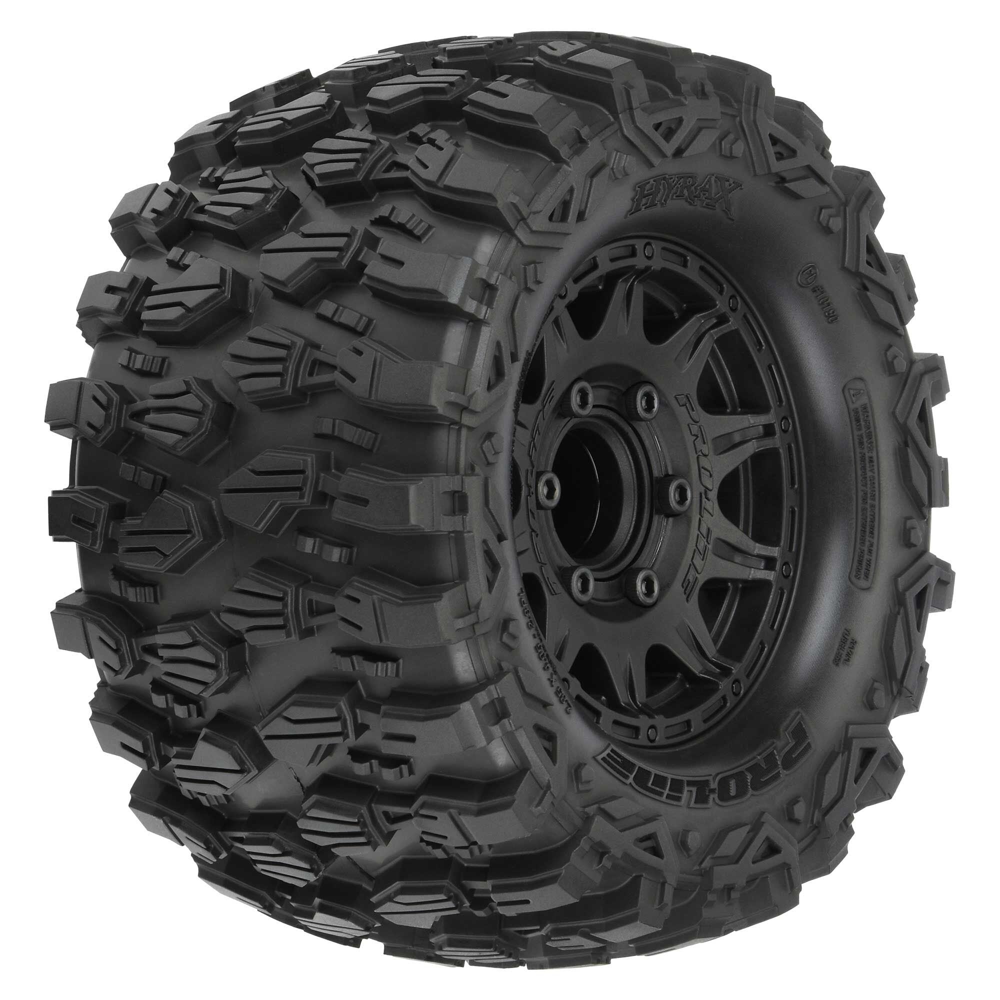 PROLINE 10190-10 Hyrax 2.8" Mounted F/R Tires, Black 6x30: Stampede