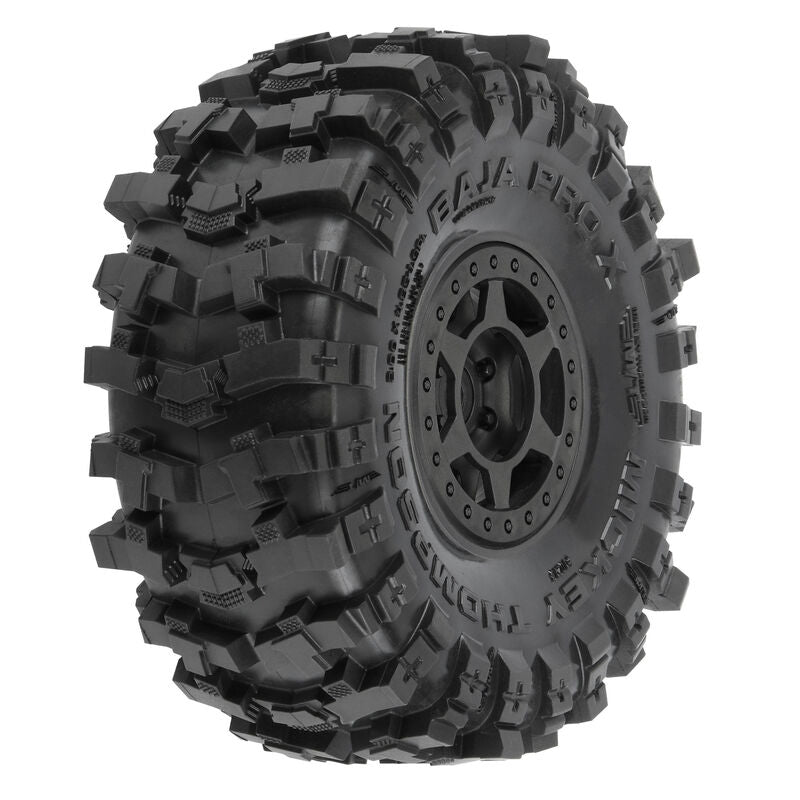 PROLINE 10213-10 1/10 Mickey Thompson Baja Pro X G8 F/R 1.9" MTD 12mm Blk Holcomb (2)