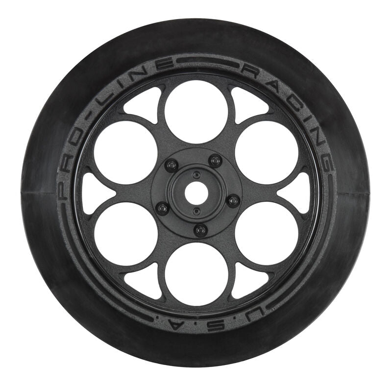 PROLINE 2803-03 1/10 Showtime Front Runner Front 2.2"/2.7" 12mm Drag Wheels (2) Black