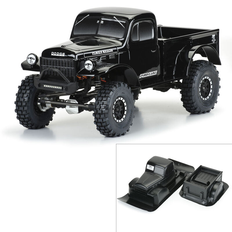 PROLINE 3499-18 1/10 1946 Dodge Power Wagon Black Body 12.3" (313mm) WB Crawlers