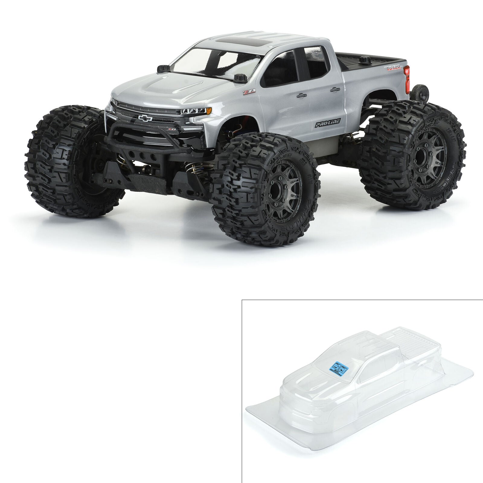 PROLINE 3506-00 1/10 2019 Chevy Silverado Z71 Trail Boss Clear Body: Stampede 4x4