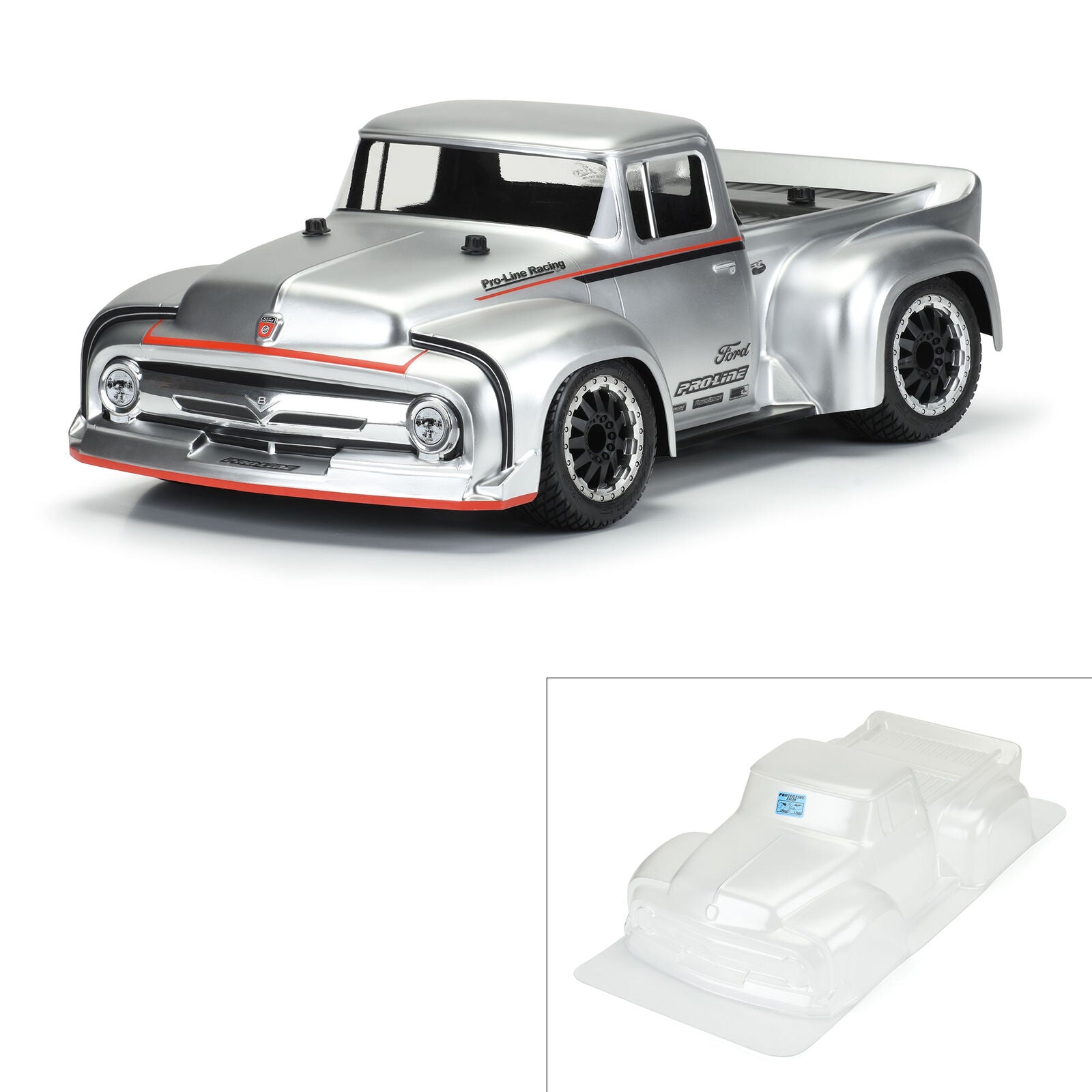 PROLINE 3514-00 1956 Ford F-100 Pro-Touring Short Course Body (Clear)