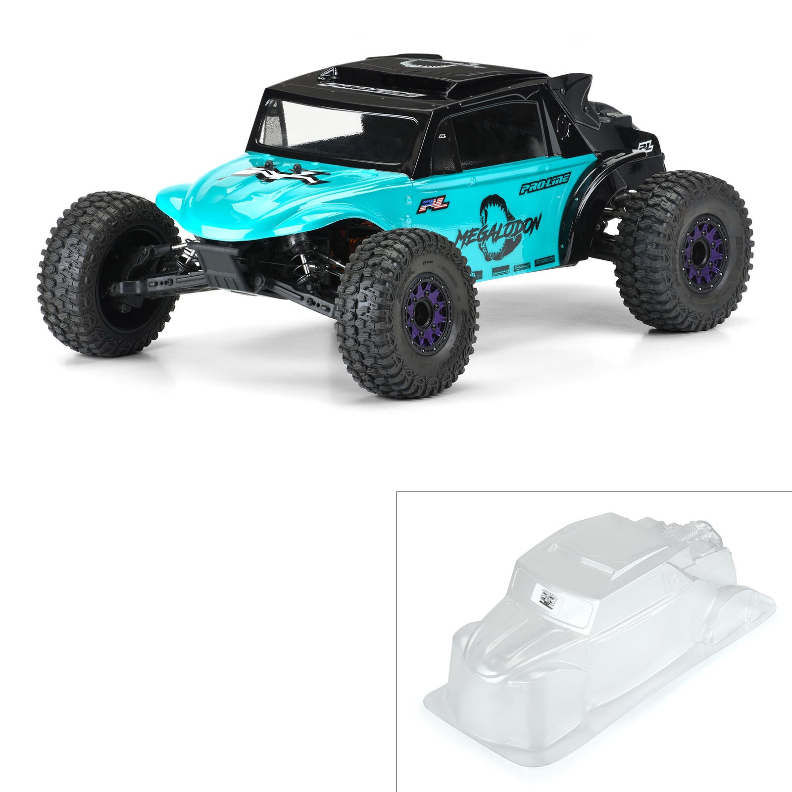 PROLINE 3563-00 1/10 Megalodon Desert Buggy Clear Body