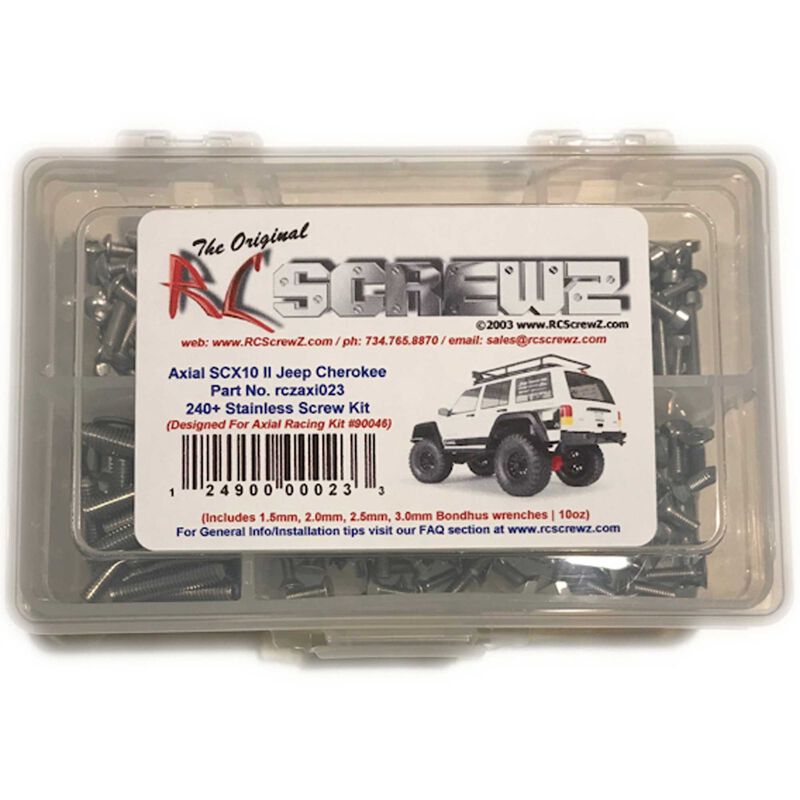 RC SCREWZ RCZAXI023 SS Screw Set-AXI SCX10 II Jeep Cherokee