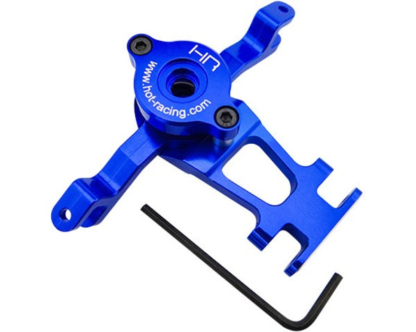 HOT RACING RVO4806 Blue Aluminum Steering Assembly, for Traxxas E-Revo