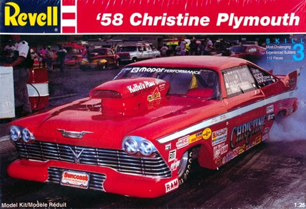 REVELL 7350 1/25 58 Christine Plymouth Drag Car