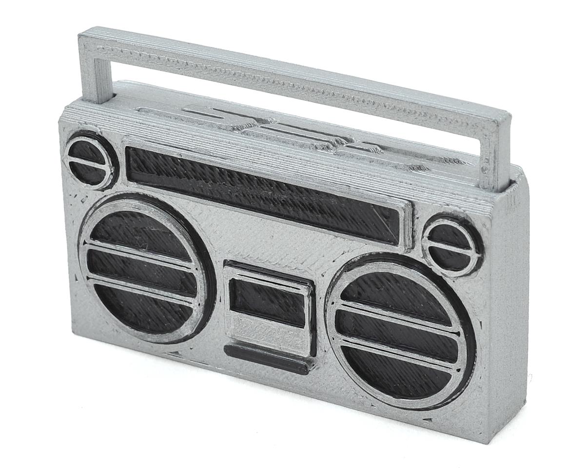 SCALE BY CHRIS SBC041B 80's Style Boom Box Silver