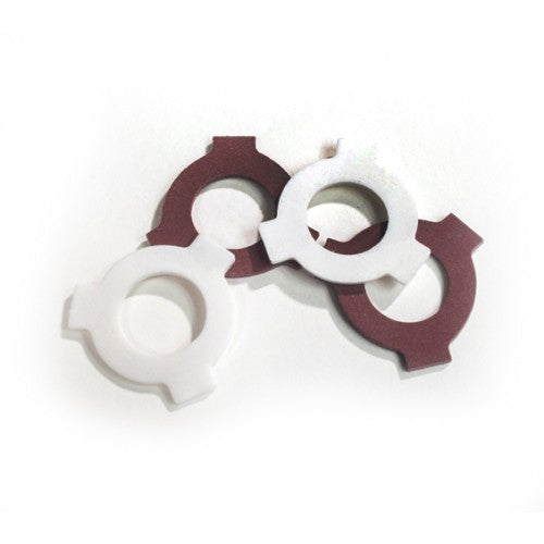 SCHELLE SCH1311 Nova Slipper Pad Set: 2 White, 2 Red