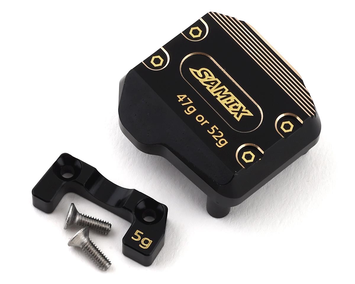 SAMIX SCX3-4075 SCX10 III Brass Differential Cover Black