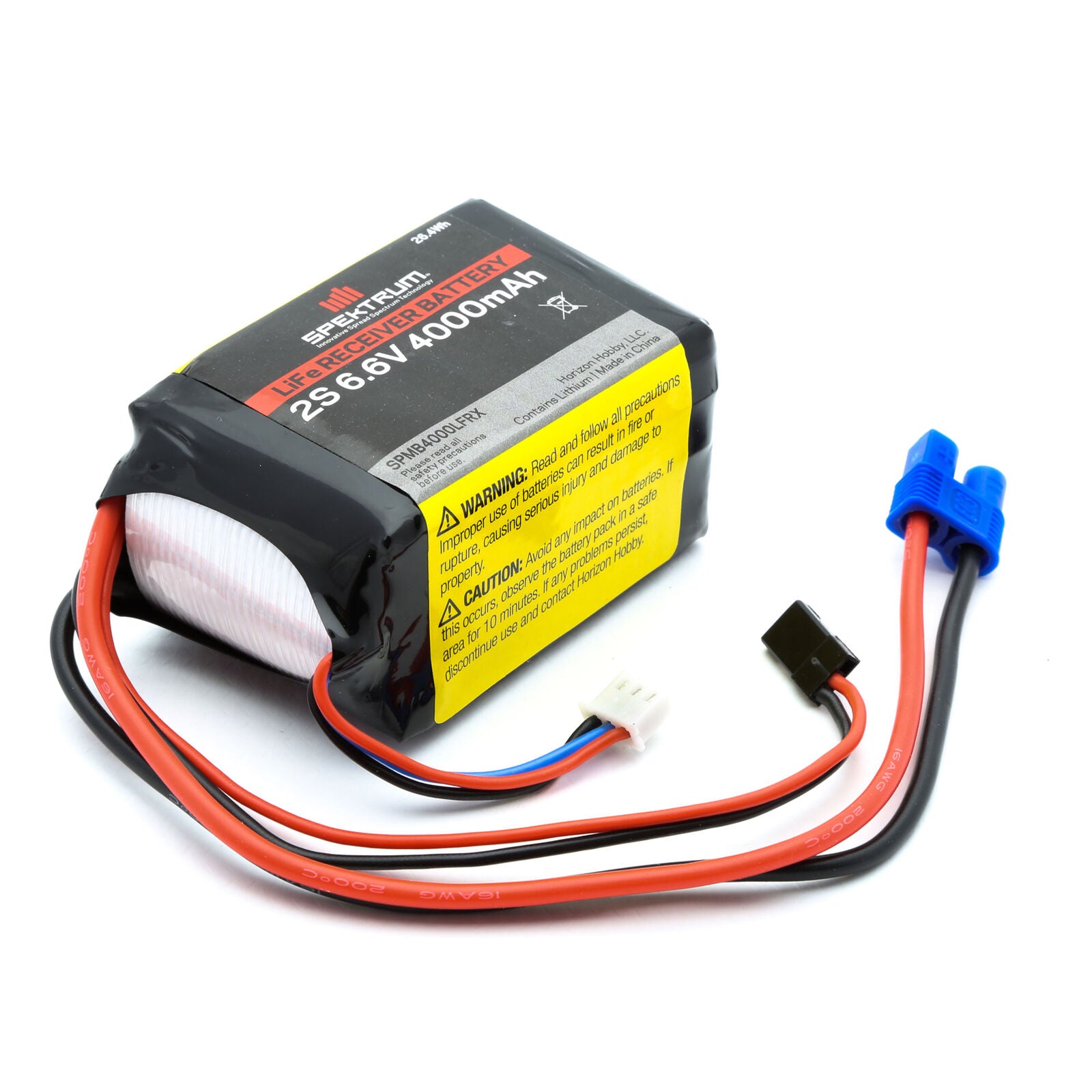 SPEKTRUM SPMB4000LFRX 6.6V 4000mAh 2S LiFe Receiver Battery: Universal Receiver, EC3