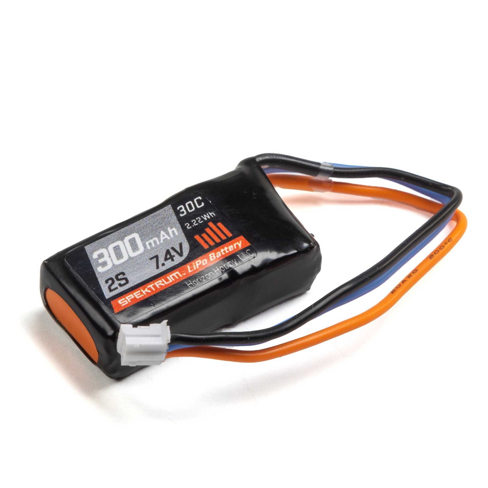 SPEKTRUM SPMX3002S30 7.4V 300mAh 2S 30C LiPo Battery: PH