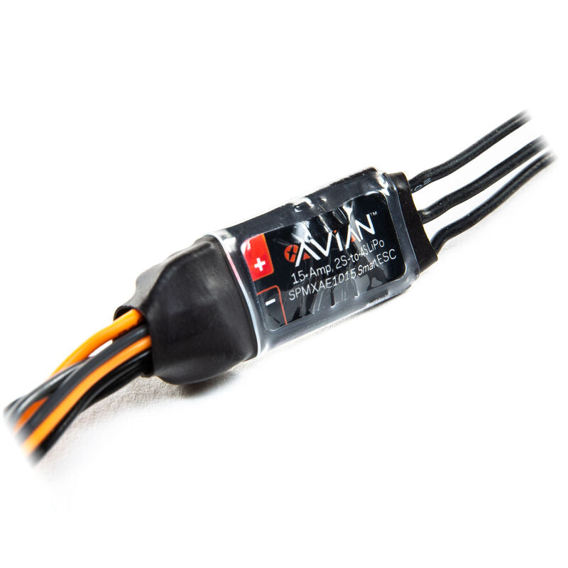 SPEKTRUM SPMXAE1015A Avian 15-Amp Smart Lite Brushless ESC, 2S-4S: IC2