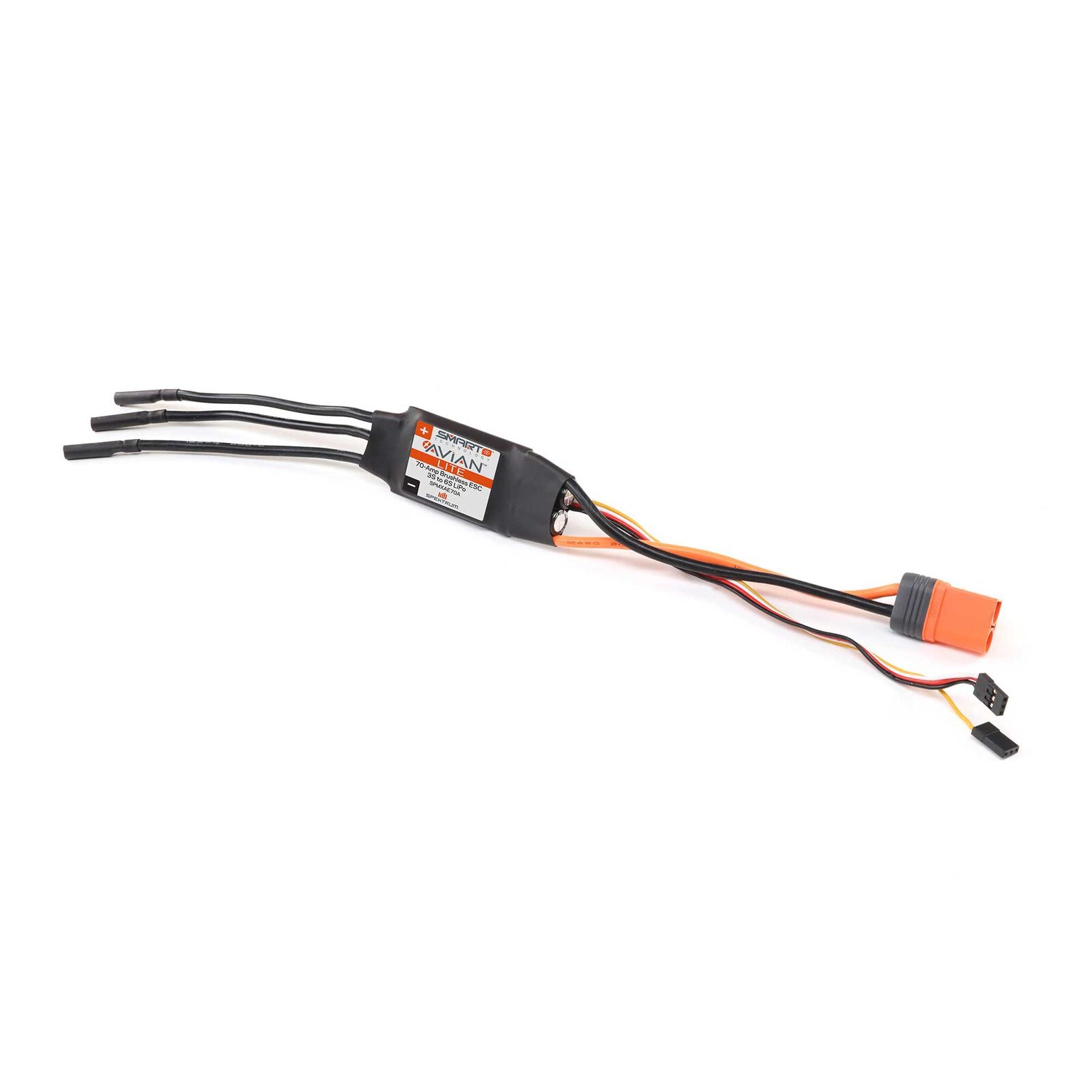 SPEKTRUM SPMXAE70A Avian 70-Amp 70A Smart Lite Brushless ESC, 3S-6S: IC5