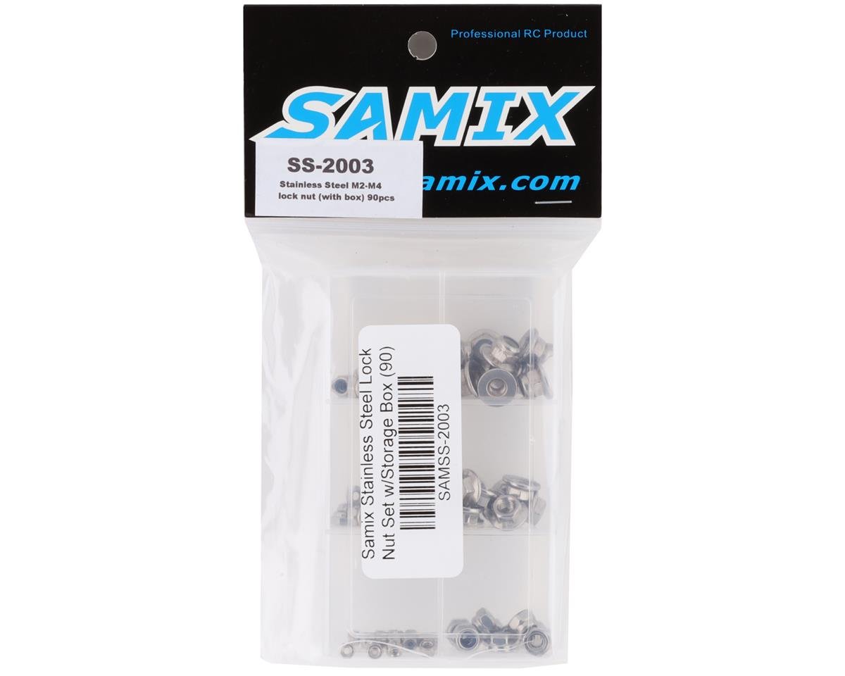 SAMIX SS-2003 Stainless Steel Lock Nut Set w/Storage Box