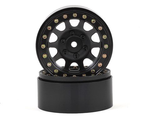 SSD SSD00003 D Hole 1.9 Steel Beadlock Crawler Wheels Black
