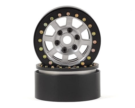 SSD SSD00010 Assassin 1.9" Beadlock Crawler Wheels Grey