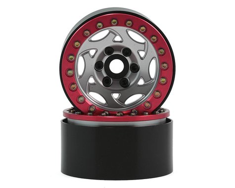 SSD SSD00248 1.9” Champion Beadlock Wheels Silver / Red