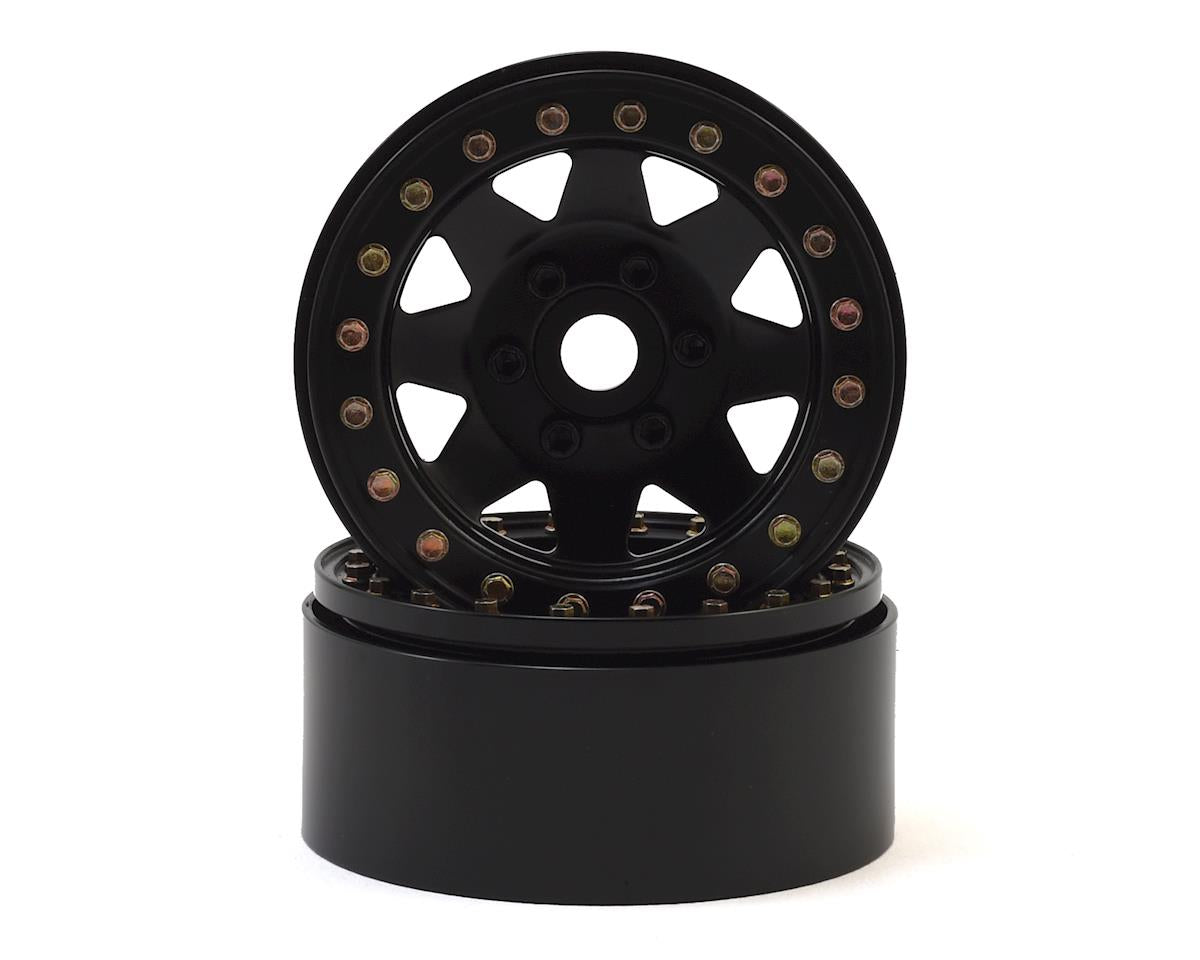 SSD SSD00254 1.9” Steel 8 Spoke Beadlock Wheels Black