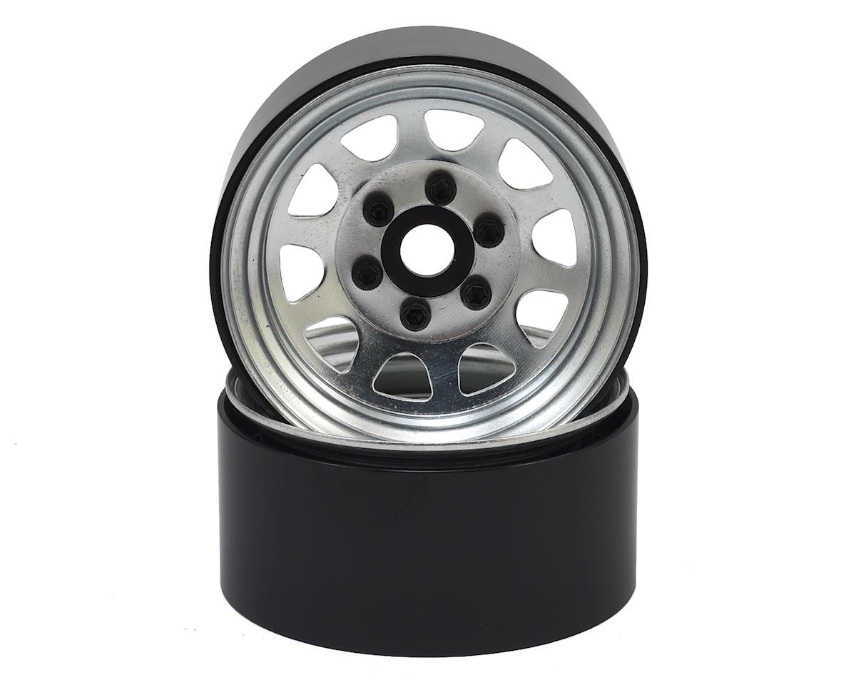 SSD SSD00278 Stock 1.9” Steel Beadlock Wheels Silver