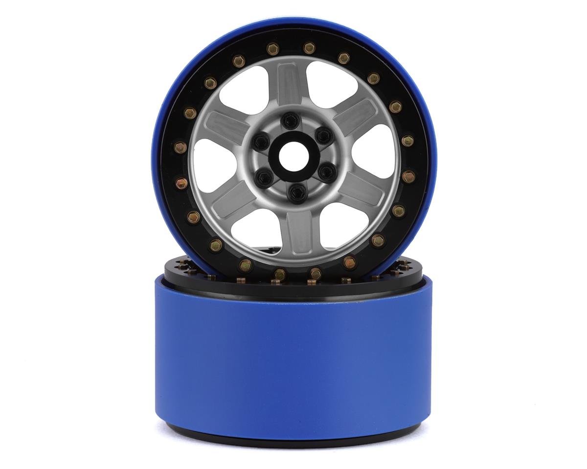 SSD SSD00434 Challenger PL 2.2" Beadlock Crawler Wheels Silver / Black