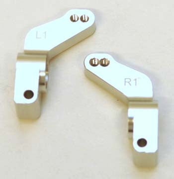 STRC ST3652-T1S 1 Degree Toe -In Rear Hub Carriers Slash/Stampede VXL/Rustler VXL (Silver)