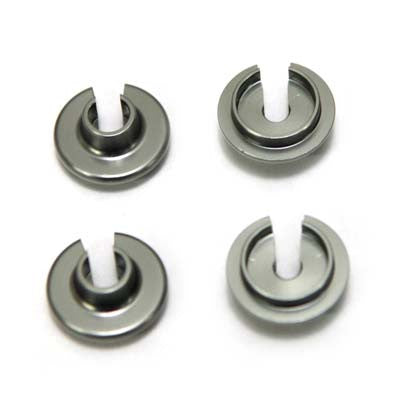 STRC STA80035CGM Aluminum Shock Spring Retainers (4) Yeti (Gun Metal)