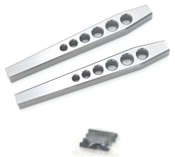STRC STA80083LGM Lower Suspension Links Axial Wraith (Gun Metal)