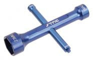 STRC STRA004B 17mm/23mm/8mm Long Neck Wheel Wrench (Blue)
