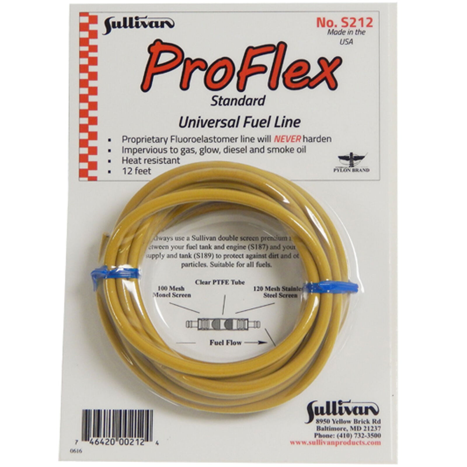 SULLIVAN S212 10' ProFlex Universal Fuel Line