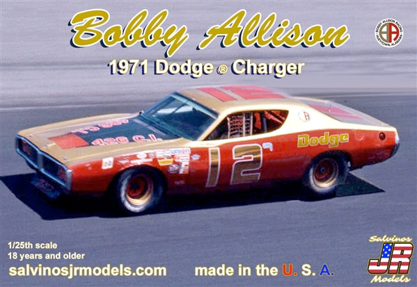 SALVINOS JR MODELS BADC1971D 1/25 Bobby Allison's 1971 Dodge Charger #12