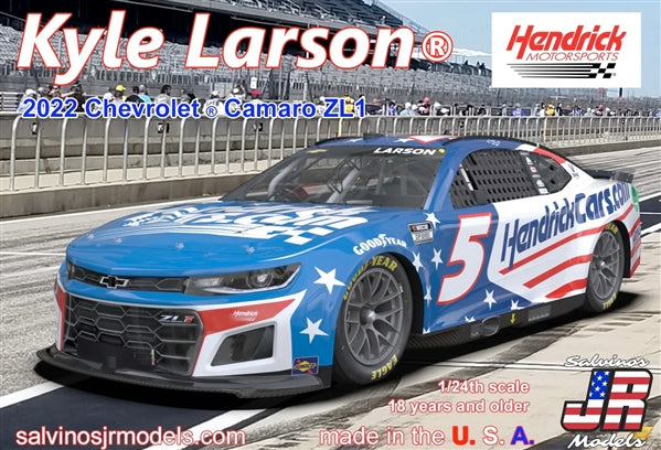 SALVINOS JR MODELS HMC2022KLP Kyle Larson 2022 Chevrolet Camaro ZL1