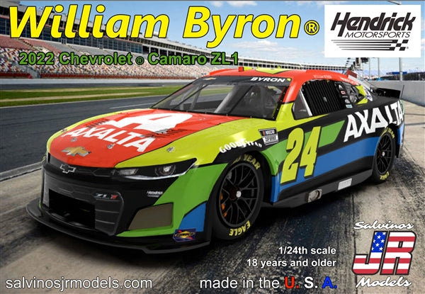 SALVINOS JR MODELS HMC2022WBP 1/24 Hendrick Motorsports 2022 Chevrolet Camaro William Byron #24