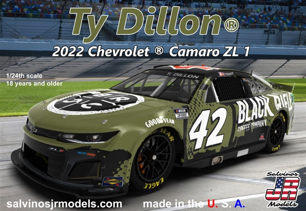 SALVINOS JR MODELS PGC2022TDP 1/24 Hendrick Motorsports 2022 Chevrolet Camaro Ty Dillon #42
