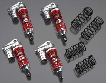 INTEGY T8537SILVER XLS Piggyback Shock Set Slash 4x4