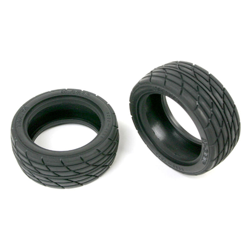 TAMIYA 53227 1/10 M-2 Front/Rear Tires 2 On-Road