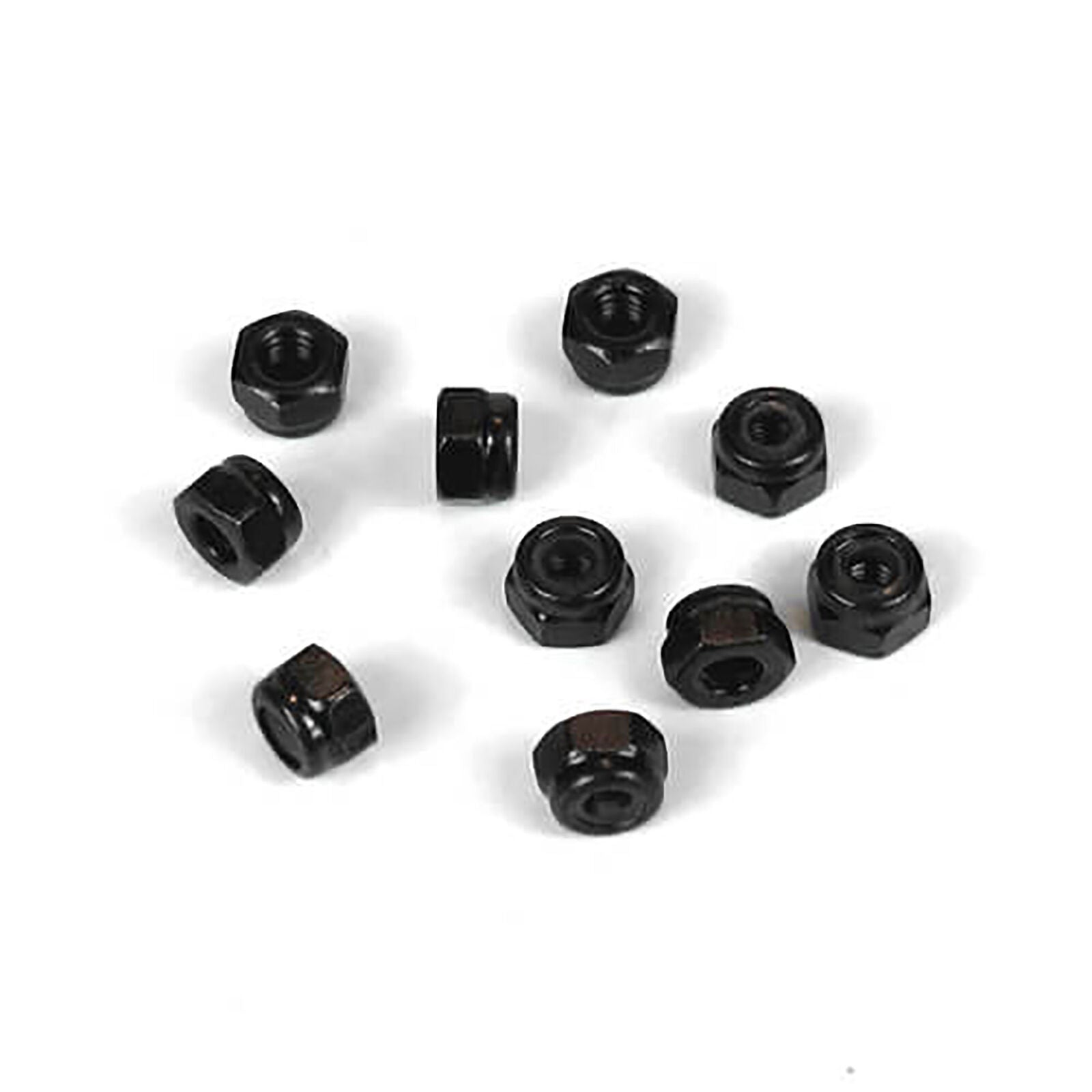 TEKNO TKR1201 M3 Locknuts, Black (10) 3MM