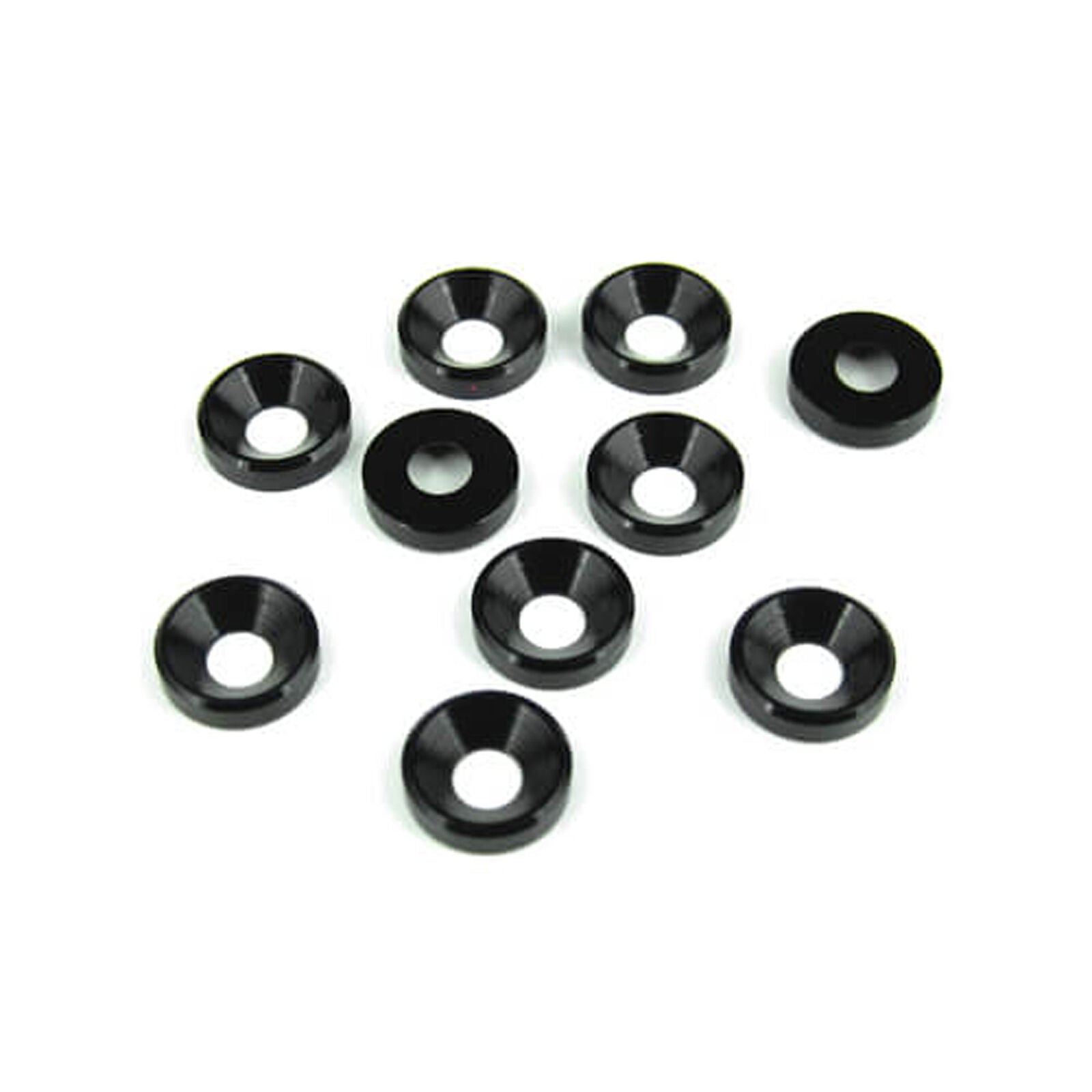 TEKNO TKR1228 Countersunk Washer M4 Black Anodized (10)