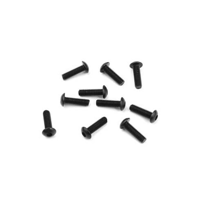 TEKNO TKR1403 M3x10mm Button Head Screws, Black (10)