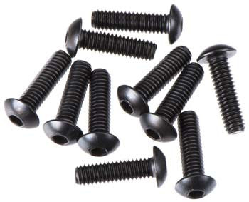 TEKNO TKR1445 M4x14mm Button Head Screws Black