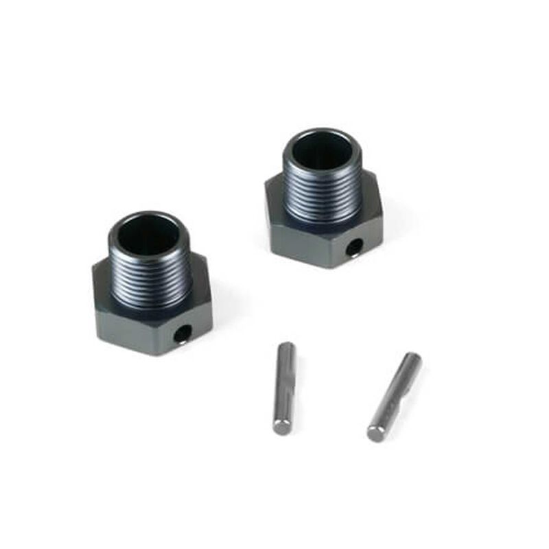 TEKNO TKR9671 Wheel Hubs with Pins, +2mm offset, 17mm (2)